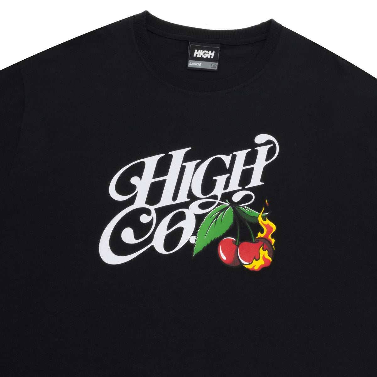 Camiseta High "Cherry" Preto